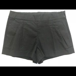 NWOT J. Crew Black Twill Pleated Shorts sz 4